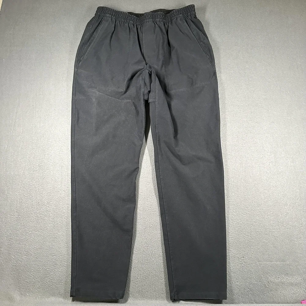 Lululemon Utilitech Pull On Classic Fit Pants Mens Large‎ Black Elastic Waist